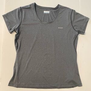 COLUMBIA Omni Wick Shade Athletic Women's Gray Short Sleeve Shirt/Top Size XL